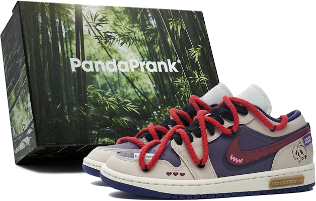 【客製化球鞋】 Jordan Air Jordan 1 熊貓惡作劇 紫霞 潮流百搭 解構 低筒 復古籃球鞋 女款 紫棕 Buy 【客製化球鞋】 Jordan Air Jordan 1 熊貓惡作劇 紫霞 潮流百搭 解構 低筒 復古籃球鞋 女款 紫棕