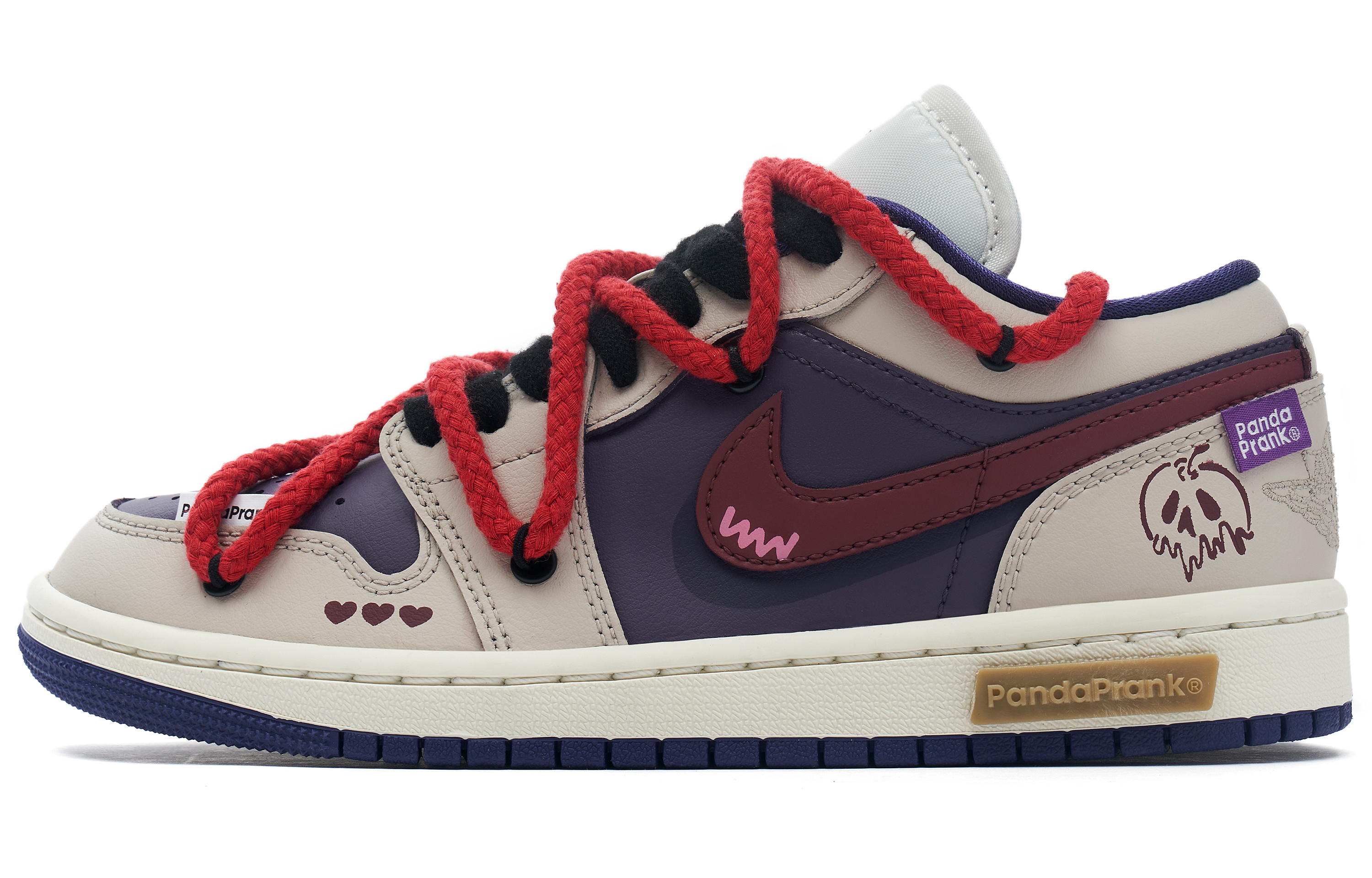 [Custom Shoes] (W) Jordan 1 Low 'Panda Mischief Purple Haze' 圖 2