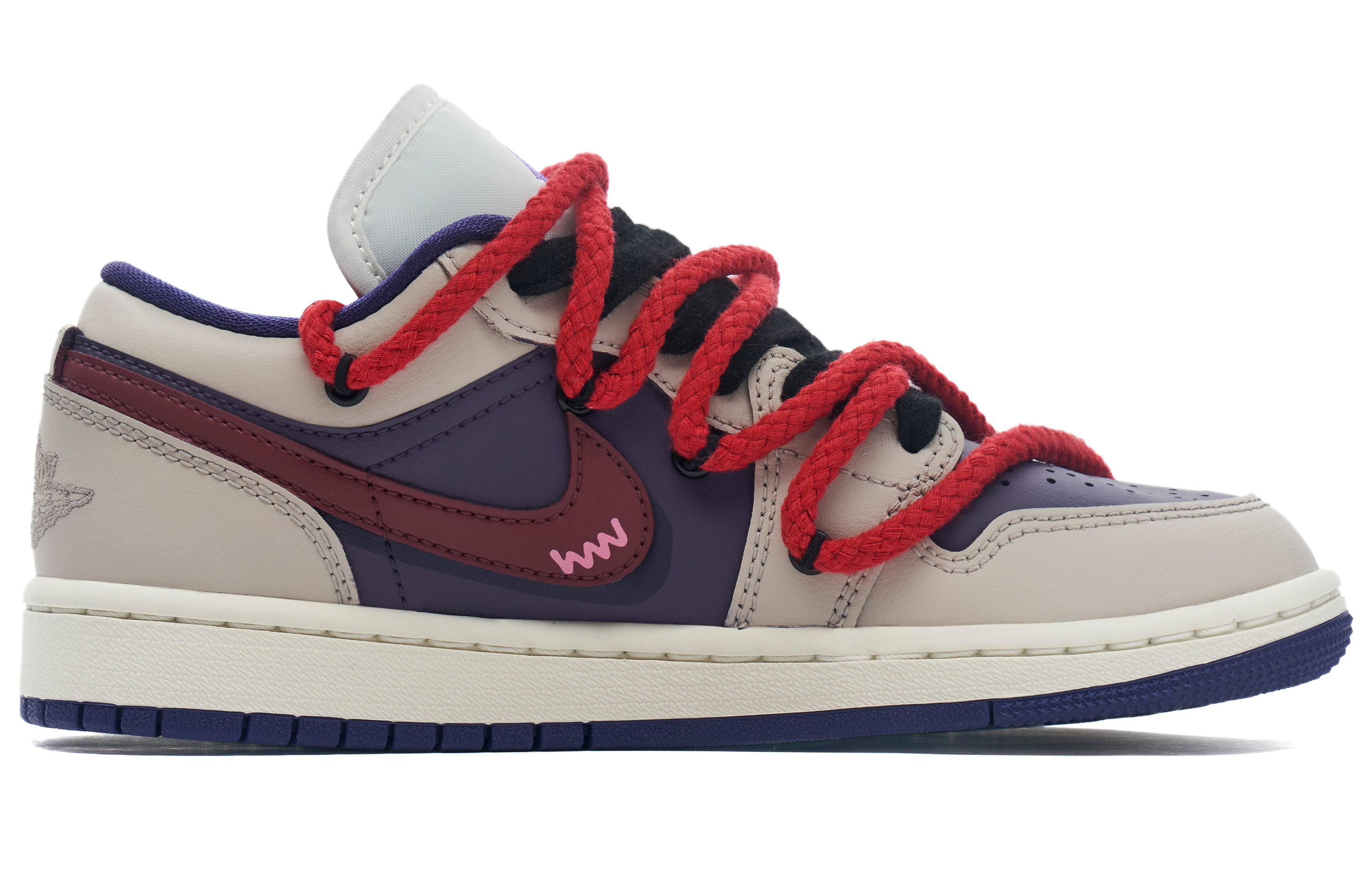 [Custom Shoes] (W) Jordan 1 Low 'Panda Mischief Purple Haze' 圖 3