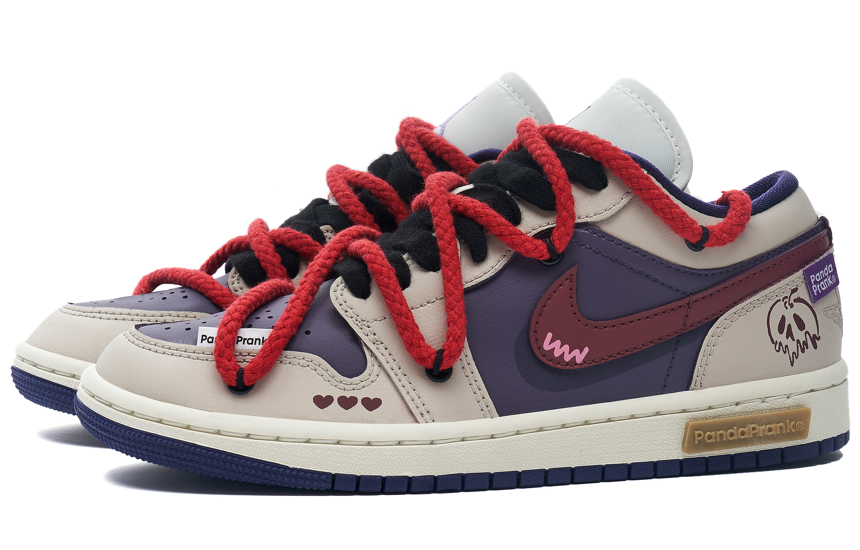 [Custom Shoes] (W) Jordan 1 Low 'Panda Mischief Purple Haze' 圖 4