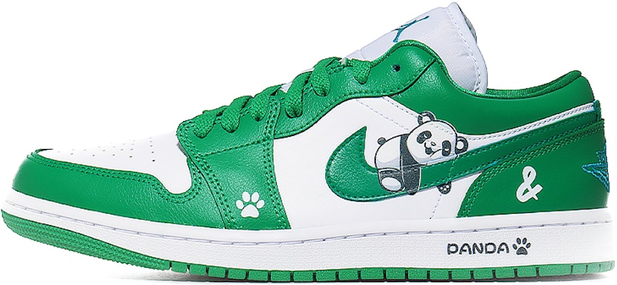 【訂製球鞋】 Jordan Air Jordan 1 新中式 趴趴熊貓 減震防滑耐磨 低幫 復古籃球鞋 女款 白綠藍 Buy 【訂製球鞋】 Jordan Air Jordan 1 新中式 趴趴熊貓 減震防滑耐磨 低幫 復古籃球鞋 女款 白綠藍