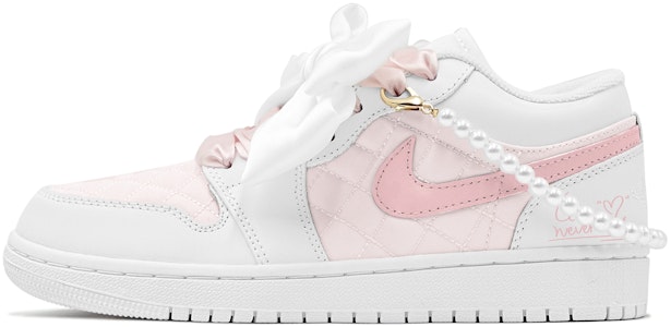 (W) 에어 조던 1 로우 '펄 걸 핑크-화이트' (커스텀) DB6480-100(TeamS-珍珠少女S-BOX) Order (W) 에어 조던 1 로우 '펄 걸 핑크-화이트' (커스텀) DB6480-100(TeamS-珍珠少女S-BOX)