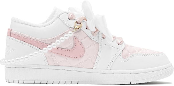 (W) 에어 조던 1 로우 '펄 걸 핑크-화이트' (커스텀) DB6480-100(TeamS-珍珠少女S-BOX) Lookbook (W) 에어 조던 1 로우 '펄 걸 핑크-화이트' (커스텀) DB6480-100(TeamS-珍珠少女S-BOX)