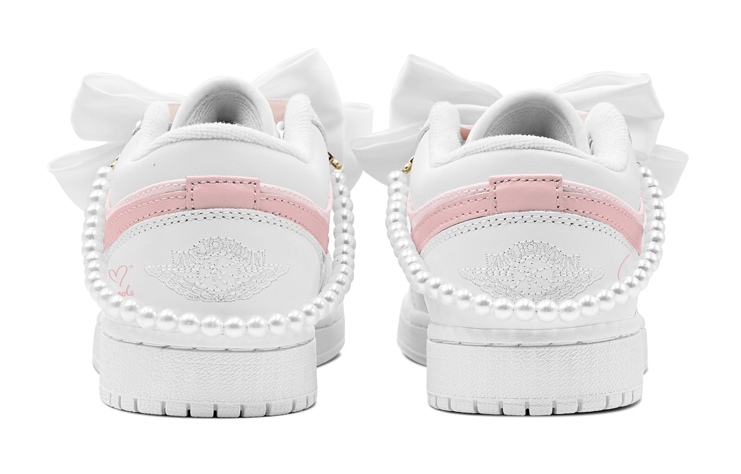 Purchase (W) 에어 조던 1 로우 '펄 걸 핑크-화이트' (커스텀) DB6480-100(TeamS-珍珠少女S-BOX)