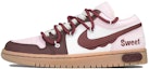 Buy 【定製球鞋】Jordan Air Jordan 1 Low Pink Gum 甜心巧克力 流淌勾 字母 甜酷風 辣妹 低幫 復古籃球鞋 女款 酒紅粉白