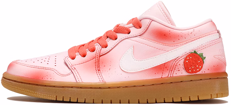 custom-shoes-women-air-jordan-1-low-pink-gum-gradient-strawberry