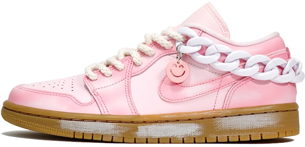 (W) 에어 조던 1 로우 '핑크 껌 빈티지' (커스텀) DC0774-601(TeamThree-女款渐变色粉白) Buy (W) 에어 조던 1 로우 '핑크 껌 빈티지' (커스텀) DC0774-601(TeamThree-女款渐变色粉白)