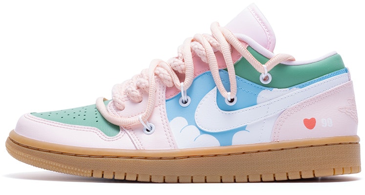 custom-shoes-women-air-jordan-1-low-pink-gum-paradise-island