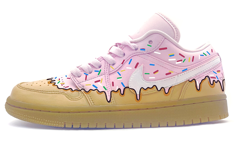 Buy (W) [Zapatillas Personalizadas] Air Jordan 1 Low 'Rosa Chicle' DC0774-601(Team-柒女款粉红甜甜圈)