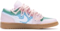 Order (W) 【カスタムシューズ】(女性用) エアジョーダン 1 ロー 'ピンクガム パラダイスアイランド' DC0774-601(TeamR-女款天堂岛粉绿)