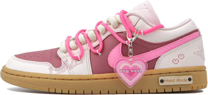 (W) 에어 조던 1 로우 '핑크 껌 체리 케이크' (커스텀) DC0774-601(Team4-女款樱桃蛋糕SBOX) Order (W) 에어 조던 1 로우 '핑크 껌 체리 케이크' (커스텀) DC0774-601(Team4-女款樱桃蛋糕SBOX)