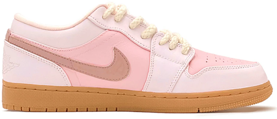 【定制球鞋】喬丹 Air Jordan 1 Low Pink Gum 像素風小麋鹿 麻繩鞋帶 女友禮物 限定禮盒 經典休閒 低幫 復古籃球鞋 女款 粉紅 Lookbook 【定制球鞋】喬丹 Air Jordan 1 Low Pink Gum 像素風小麋鹿 麻繩鞋帶 女友禮物 限定禮盒 經典休閒 低幫 復古籃球鞋 女款 粉紅