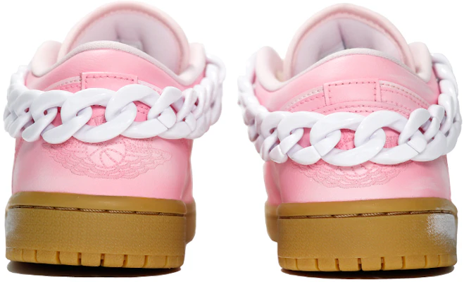 【訂製球鞋】Jordan Air Jordan 1 Low "Pink Gum" 做舊 溫馨 浪漫 麻繩鞋帶 鏈條 低幫 復古籃球鞋 女款 粉白 Purchase 【訂製球鞋】Jordan Air Jordan 1 Low "Pink Gum" 做舊 溫馨 浪漫 麻繩鞋帶 鏈條 低幫 復古籃球鞋 女款 粉白