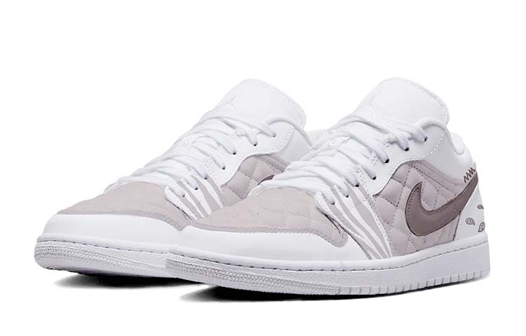 Lookbook (W) [Sepatu Custom] Air Jordan 1 Low 'Pink Paisley' DB6480-100(TeamS-小香粉白涂鸦)