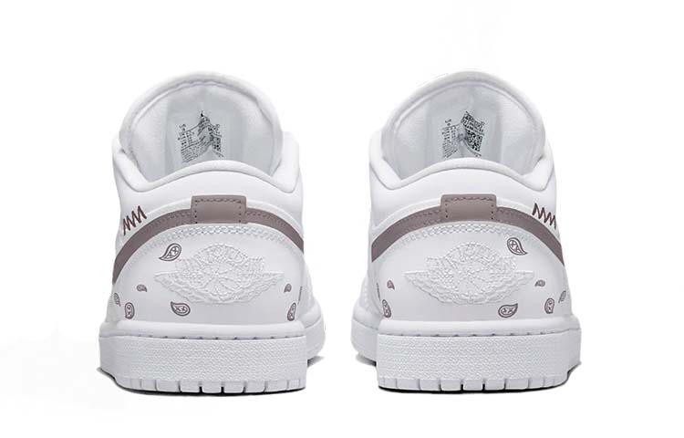 Shop (W) [Sepatu Custom] Air Jordan 1 Low 'Pink Paisley' DB6480-100(TeamS-小香粉白涂鸦)
