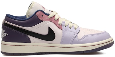 (W) 【カスタムシューズ】(女性用) エアジョーダン1 ロー『パープルピンクブラック』 DZ2768-651(Team10-毛线猫女QD) Order (W) 【カスタムシューズ】(女性用) エアジョーダン1 ロー『パープルピンクブラック』 DZ2768-651(Team10-毛线猫女QD)