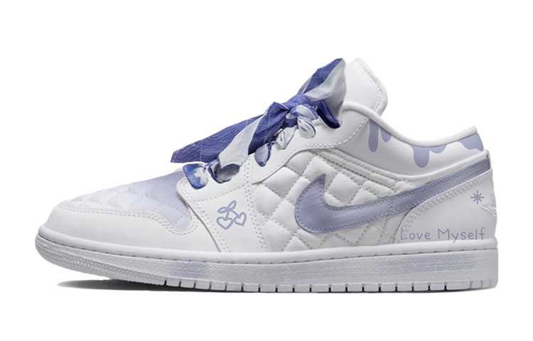 Order (W) カスタムAJ1 Low "紫リボン" DB6480-100(TeamS-紫色丝带S-BOX)