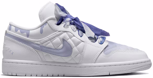 【定制球鞋】Jordan Air Jordan 1 low 小香風 紫色絲帶 限定禮盒 低筒 復古籃球鞋 女款 紫白 Lookbook 【定制球鞋】Jordan Air Jordan 1 low 小香風 紫色絲帶 限定禮盒 低筒 復古籃球鞋 女款 紫白
