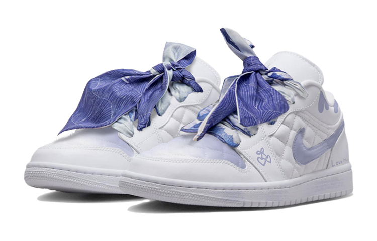 Shop (W) カスタムAJ1 Low "紫リボン" DB6480-100(TeamS-紫色丝带S-BOX)