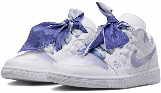 【定制球鞋】Jordan Air Jordan 1 low 小香風 紫色絲帶 限定禮盒 低筒 復古籃球鞋 女款 紫白 Shop 【定制球鞋】Jordan Air Jordan 1 low 小香風 紫色絲帶 限定禮盒 低筒 復古籃球鞋 女款 紫白