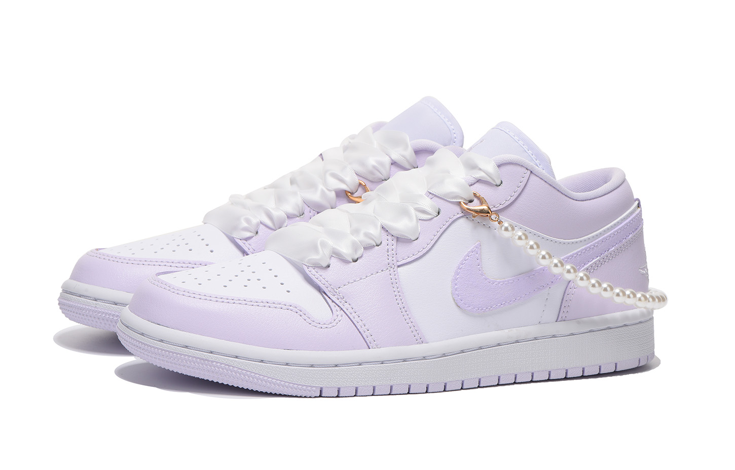 Lookbook (W) 에어 조던 1 로우 '퍼플 트위드' (커스텀) DC0774-501(Team拾伍-女款香风紫)