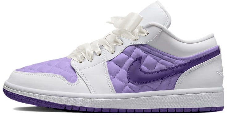 custom-shoes-women-air-jordan-1-low-quilted-purple-white