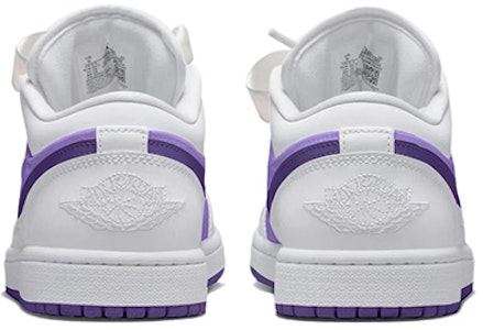 (W) 에어 조던 1 로우 '퀼트 보라 화이트' (커스텀) DB6480-100(TeamY-女款小香奈儿紫白) Shop (W) 에어 조던 1 로우 '퀼트 보라 화이트' (커스텀) DB6480-100(TeamY-女款小香奈儿紫白)
