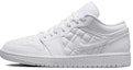 Details for 【訂製球鞋】Jordan Air Jordan 1 Low Quilted 小香風 高街 學院風 珍珠鏈條 低幫 復古籃球鞋 女款 白