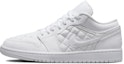 Purchase 【定制球鞋】Jordan Air Jordan 1 Low 絎縫 "Triple White" 小香風 山茶花 優雅少女 低筒 復古籃球鞋 女款 白黑