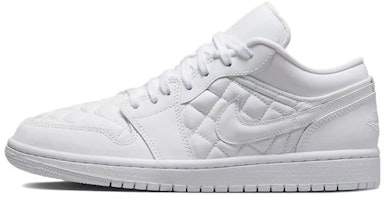 【定制球鞋】Jordan Air Jordan 1 Low 絎縫 "三重白" 珍珠 低筒 復古籃球鞋 女款 粉綠 Details for 【定制球鞋】Jordan Air Jordan 1 Low 絎縫 "三重白" 珍珠 低筒 復古籃球鞋 女款 粉綠