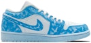 Order 【定制球鞋】Jordan Air Jordan 1 Low 浸染 刮刮樂 特殊鞋盒款 低筒 籃球鞋 女款 冰藍