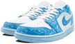 Lookbook 【定制球鞋】Jordan Air Jordan 1 Low 浸染 刮刮樂 特殊鞋盒款 低筒 籃球鞋 女款 冰藍
