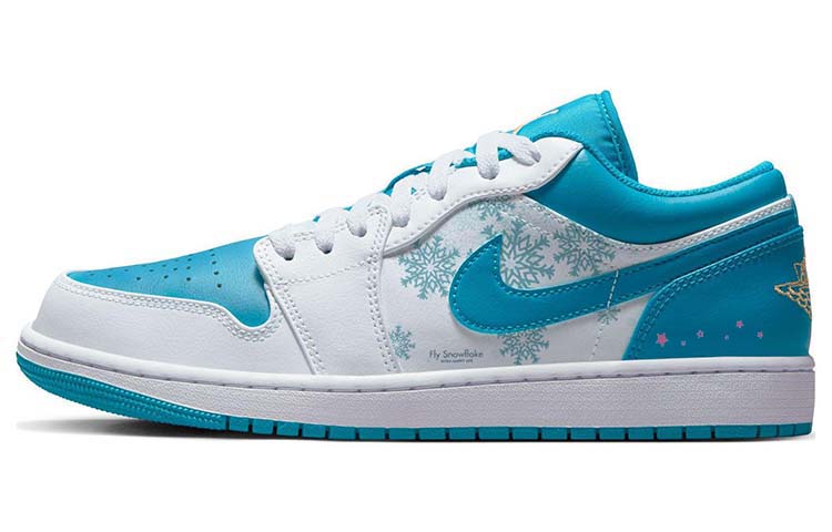 Buy (W) [Sepatu Kustom] Air Jordan 1 Low 'Sky Blue Blossom' 553560-174(Team56-雪绵松润)