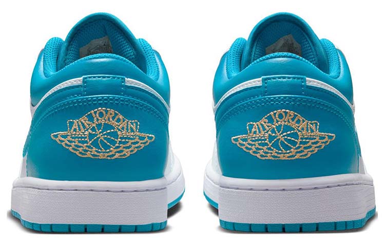 Shop (W) [Sepatu Kustom] Air Jordan 1 Low 'Sky Blue Blossom' 553560-174(Team56-雪绵松润)