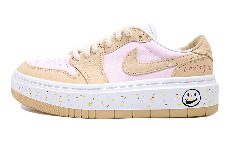 Order (W) [Custom Sepatu] Air Jordan 1 Low 'Smiley Multicolor' DH7004-102(Team拾玖-多色墨点S-BOX)