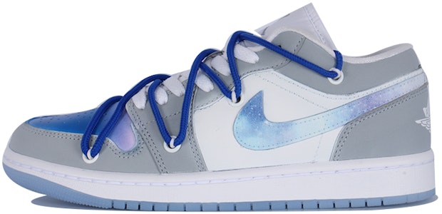 (W) 에어 조던 1 로우 '별빛 회색 하양' (커스텀) DC0774-105(Team10-璀璨星空) Buy (W) 에어 조던 1 로우 '별빛 회색 하양' (커스텀) DC0774-105(Team10-璀璨星空)