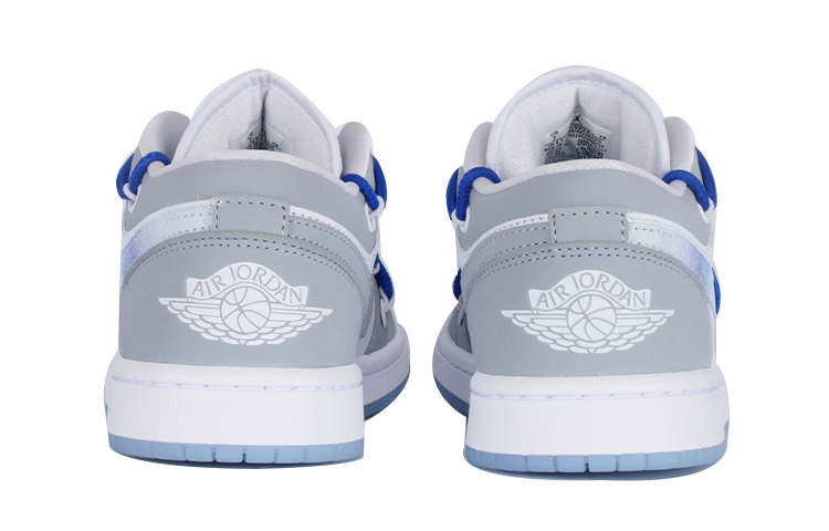 [Custom Shoes] (W) Jordan 1 Low 'Starry Sky Grey White' 圖 5