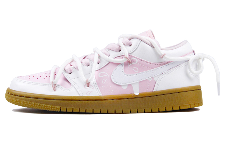 Order (W) [Kasut Custom] Air Jordan 1 Low 'Aiskrim Strawberi' DC0774-601(TeamJ-夏日草莓冰)