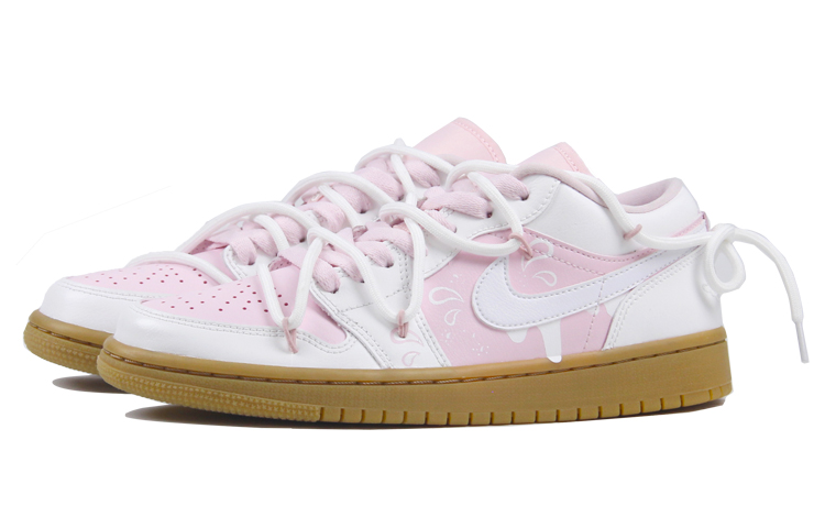Shop (W) [Kasut Custom] Air Jordan 1 Low 'Aiskrim Strawberi' DC0774-601(TeamJ-夏日草莓冰)