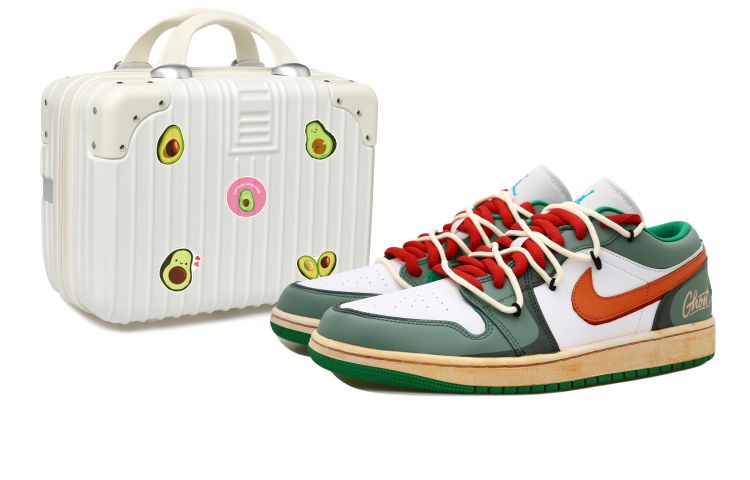 Buy (W) 에어 조던 1 로우 '썸머 페스티벌 섀도우' (커스텀) DC0774-304(Team拾玖-爆裂牛仔S-BOX)