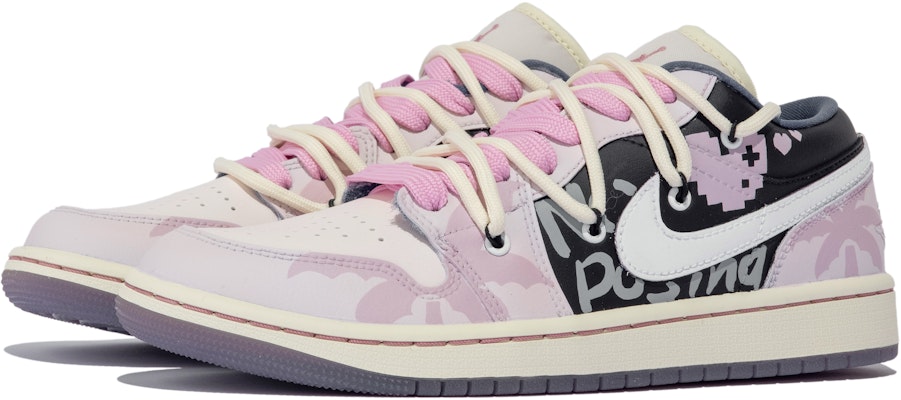 (W) 에어 조던 1 로우 '픽셀 핑크 블랙' (커스텀) DZ2768-651(TeamM-女款心动stars) Lookbook (W) 에어 조던 1 로우 '픽셀 핑크 블랙' (커스텀) DZ2768-651(TeamM-女款心动stars)