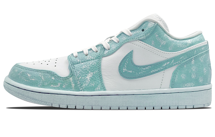 Buy (W) カスタムシューズ (女性用) エア ジョーダン 1 ロー &#x27;ティファニー グリーン スクラッチオフ&#x27; 553560-130(TeamE--浸染-刮刮乐-绿色)
