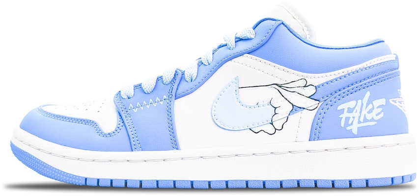 【訂製球鞋】Jordan Air Jordan 1 TAKE 北卡藍 大學藍 簡約時尚 潮流 小清新 防滑耐磨 低筒 復古籃球鞋 女款 藍白 Buy 【訂製球鞋】Jordan Air Jordan 1 TAKE 北卡藍 大學藍 簡約時尚 潮流 小清新 防滑耐磨 低筒 復古籃球鞋 女款 藍白