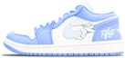 Buy 【訂製球鞋】Jordan Air Jordan 1 TAKE 北卡藍 大學藍 簡約時尚 潮流 小清新 防滑耐磨 低筒 復古籃球鞋 女款 藍白