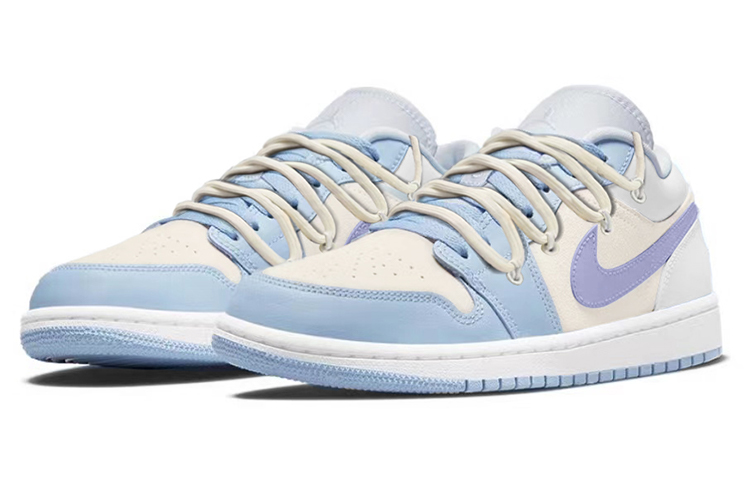 Lookbook [Custom Shoes] (Women) Air Jordan 1 Low 'University Blue Cream Sea Salt'