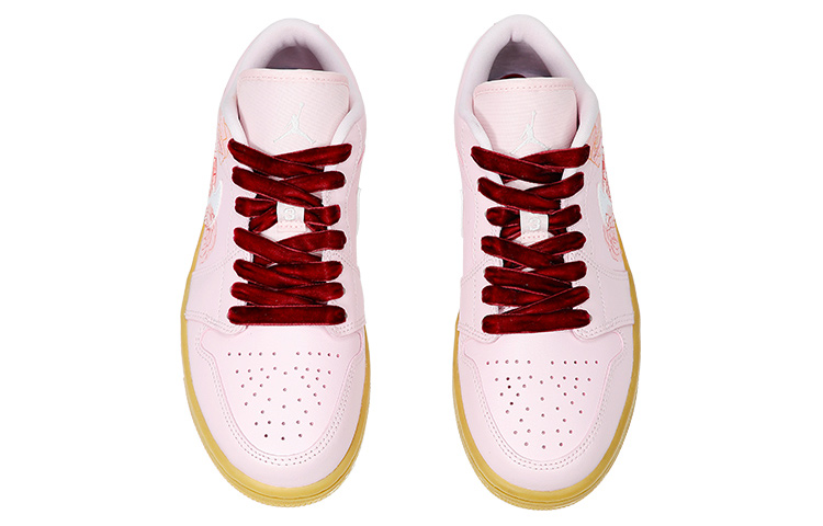 Shop (W) [Kasut Tersuai] Air Jordan 1 Low 'Valentine's Day Pink Gum' DC0774-601(TeamThree-女款情人节红粉)