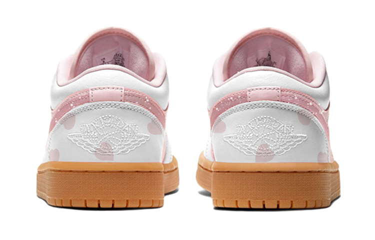 Purchase 【定制球鞋】Jordan Air Jordan 1 Low 愛心 情人節 限定禮盒 蝴蝶結 低筒 復古籃球鞋 女款 粉白