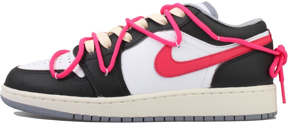 (W) 커스텀 에어 조던 1 로우 '빈티지 그레이-라즈베리 핑크' 553560-053(Team33-树莓粉-女款-黑白粉) Buy (W) 커스텀 에어 조던 1 로우 '빈티지 그레이-라즈베리 핑크' 553560-053(Team33-树莓粉-女款-黑白粉)