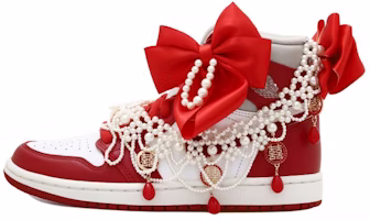 (W) カスタムAJ1 ロー "ウェディングパール" (グレー/白/赤) DJ4891-061(Team拾玖-挚爱一生S-BOX) Buy (W) カスタムAJ1 ロー "ウェディングパール" (グレー/白/赤) DJ4891-061(Team拾玖-挚爱一生S-BOX)