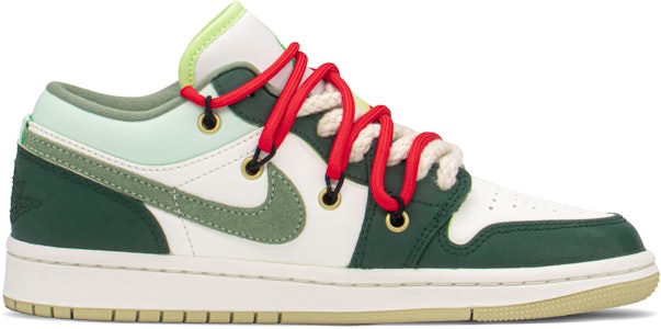 (W) カスタムAJ1 ロー 白緑活兎 (カスタムAJ1 ロー しろみどりかつと) FD9906-131(TeamA-AJ沙漠兔子S-BOX) Lookbook (W) カスタムAJ1 ロー 白緑活兎 (カスタムAJ1 ロー しろみどりかつと) FD9906-131(TeamA-AJ沙漠兔子S-BOX)